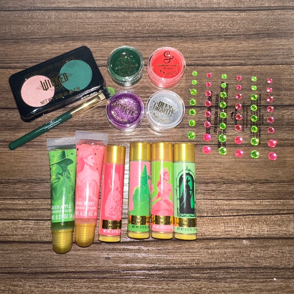 WICKED beauty promotional kit - lip balms, glosses, eyeshadow